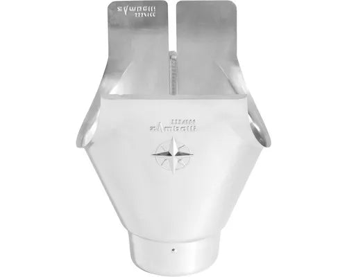 Zambelli Rinnenstutzen Titanzink rund für Rinnengröße 250 mm Ablauf Ø 80 mm