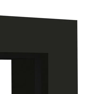Schwarze Innentür mit Lichtausschnitt KL – Detailaufnahme