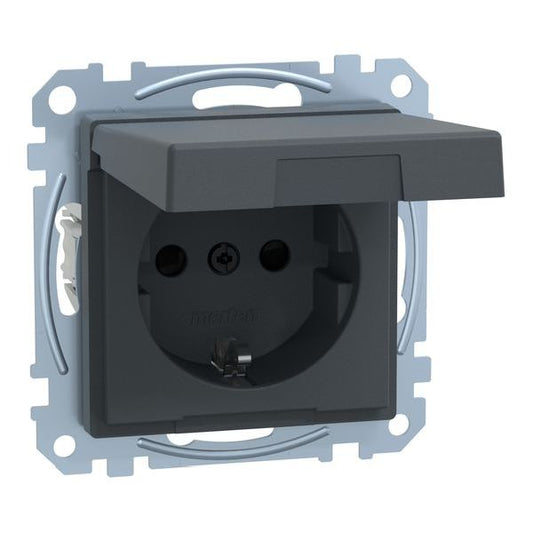 Merten Steckdose SCHUKO MEG23140414 IP44 anthrazit