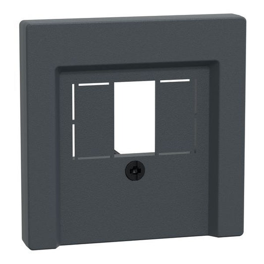 Merten Zentralplatte 297914 für TAE/Audio/USB anthrazit