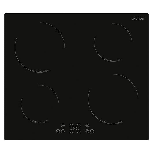 Induktions-Kochfeld aus Glaskeramik Laurus LIA600, Autark, 60 cm, 4 Zonen, Rahmenlos
