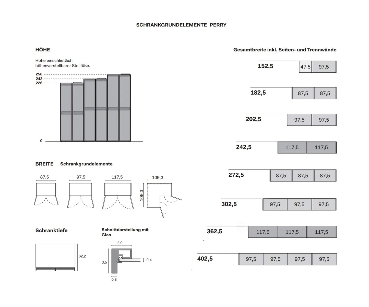 Novamobili Kleiderschrank Perry