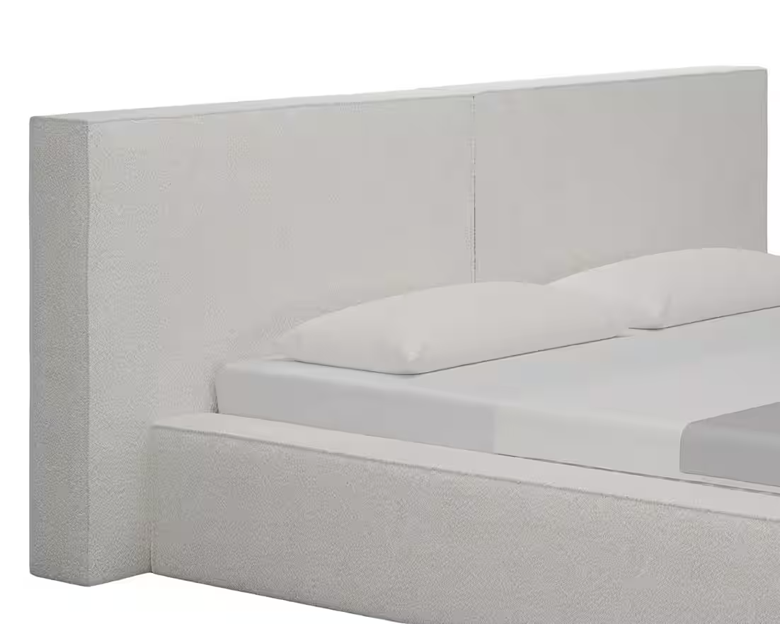 Polsterbett aus Bouclé Bett 06