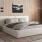 Polsterbett aus Bouclé Bett 06