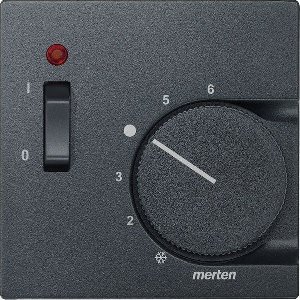 Merten Zentralplatte 536114 Raumtemperaturregler anthrazit