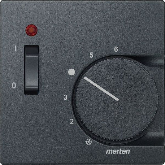 Merten Zentralplatte 536114 Raumtemperaturregler anthrazit