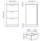 Nordli Kommode 40x76cm