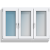 Veka dreiflügeligen Fenster