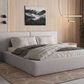Polsterbett aus Bouclé Bett 06