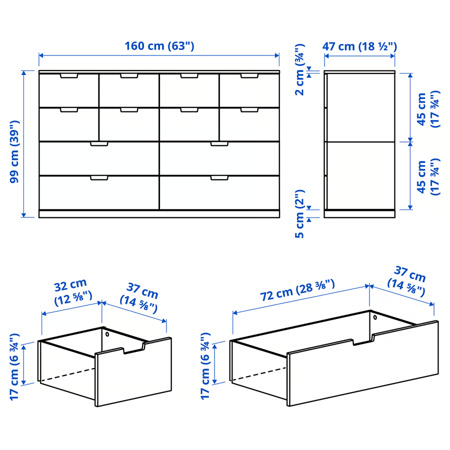 Nordli Kommode 160x99cm