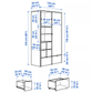 Visthus Kleiderschrank 122x59x216 cm