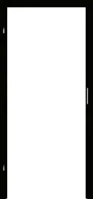 Blendrahmen Senso Schwarz Matt CPL