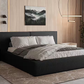Polsterbett aus Bouclé Bett 06