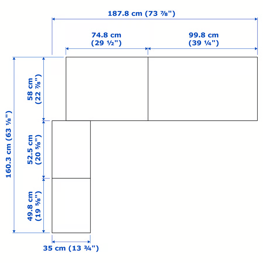 Pax Kleiderschrank 161/188x201
