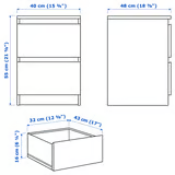 Malm Kommode 40x55cm