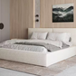 Polsterbett aus Bouclé Bett 06