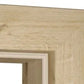 Wooden picture frame with a light finish