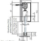 Technical dimension drawing of a window or door glass insert and frame assembly, with labeled measurements and dimensions in millimeters.