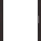 White door with black frame on a white background