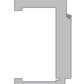 A technical cross-section diagram of a C-shaped profile or channel, shown in gray on a white background with a dimension label indicating 60 mm width.