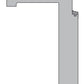 A technical cross-section diagram of a C-shaped profile, showing a width measurement of 60 mm on a white background.