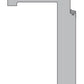A technical cross-section diagram of a C-shaped profile or channel, shown in light gray on a white background, with a dimension label indicating 60 mm.