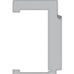 A technical cross-section diagram of a C-shaped profile or channel, shown in gray on a white background with a dimension label indicating 60 mm width.