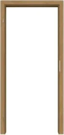 Wooden door with a white background