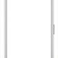 White door with a clear glass panel on a white background