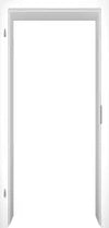 White door frame on a white background