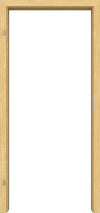 Zarge Limba Links – Türrahmen Detailaufnahme