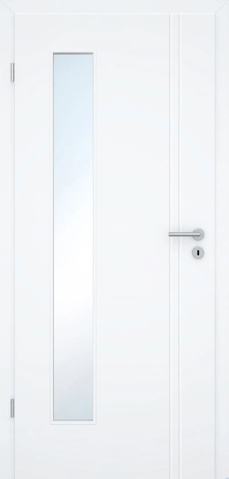Fräsung 10mm Detailaufnahme – weiße seidenmatte Oberfläche